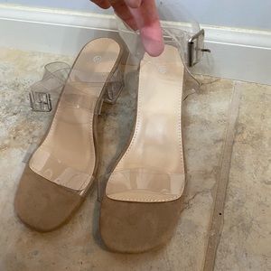 Clear heels